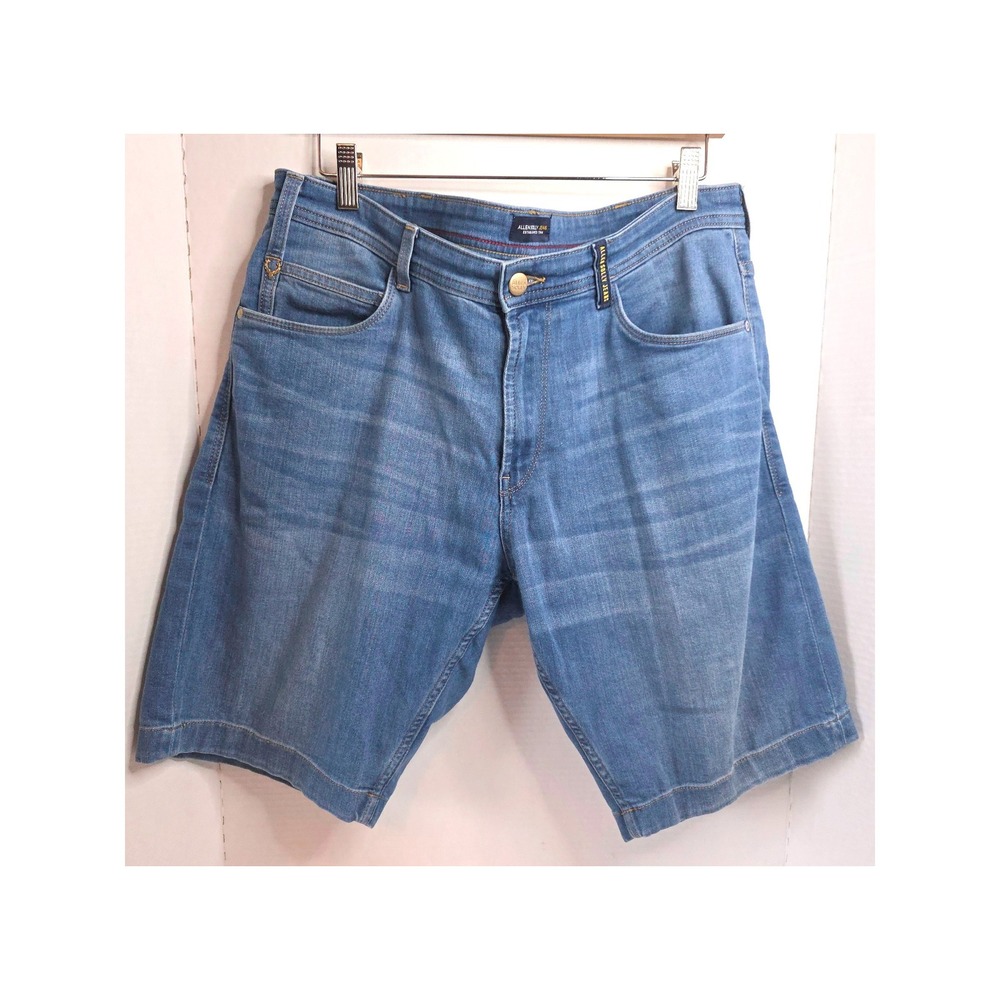 Allen Solly Jeans Tailored Shorts Mens Size‎ 36 Blue Denim Casual Chino Style